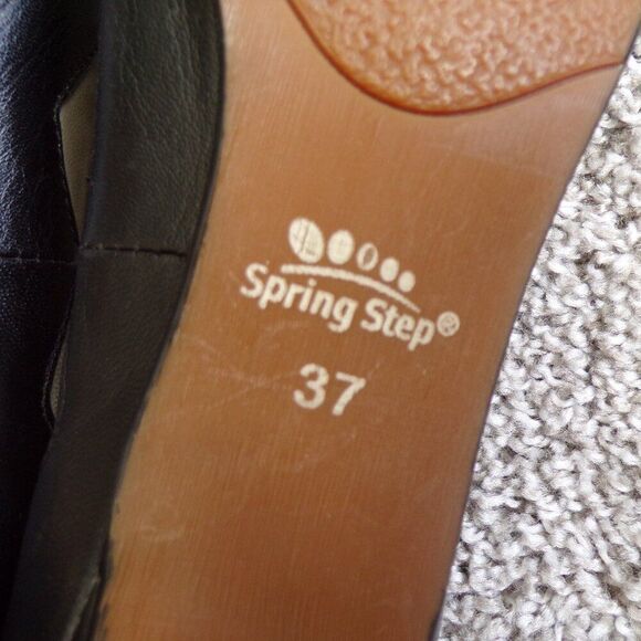 Spring step retro inspired leather heels 37 - Picture 9 of 10